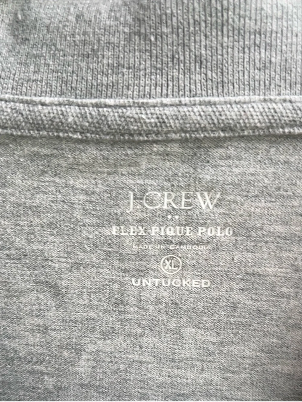 J. Crew Light Gray Men's Polo Shirt
